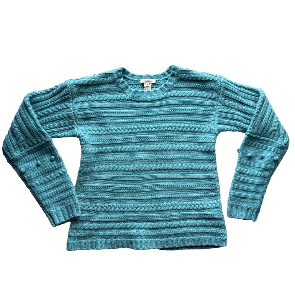 Sundance Cableknit Crewneck Wool Sweater | XS - Picture 1 of 7